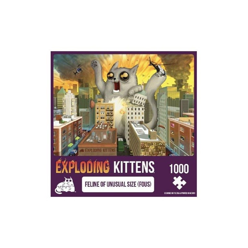 Puzzle Exploding Kittens Feline of Unusual Size (FOUS) 1000 Piezas