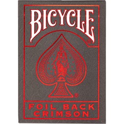 Bicycle - Foil Back Crimson
