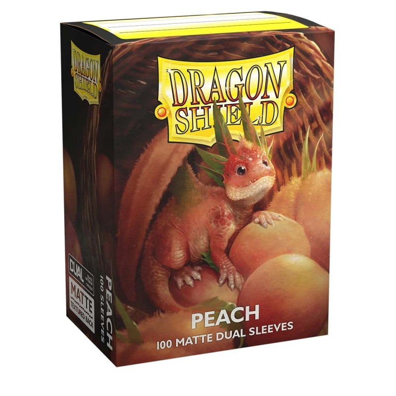 Dragon Shield Sleeves - 100 Standard - Dual Peach Matte