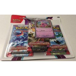 Pokemon Escarlata y Violeta Evoluciones en Paldea Tinkatink Blister de 3 sobres