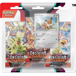 Pokemon - Scarlet & Violet - Obsidian Flames - 3-Pack Blister Eevee