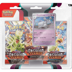 Pokemon - Scarlet & Violet - Obsidian Flames - 3-Pack Blister Houndstone