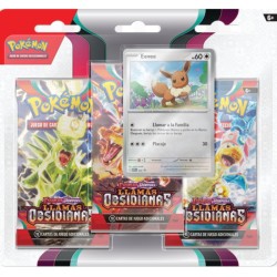 Pokemon - Escarlata y Púrpura - Llamas Obsidianas - 3-Pack Blister Eevee