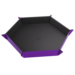 GG: Magnetic Dice Tray Hexagonal Black/Purple