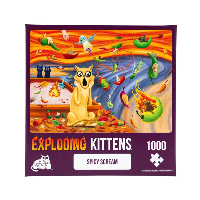 Puzle Exploding Kittens 1000 piezas: Spicy Scream