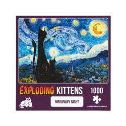 Puzle Exploding Kittens 1000 piezas: Mrowwwy Night