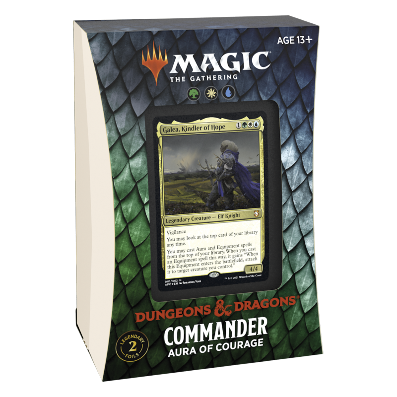 MTG Aventuras en Forgotten Realms - Commander Deck - Aura Of Courage