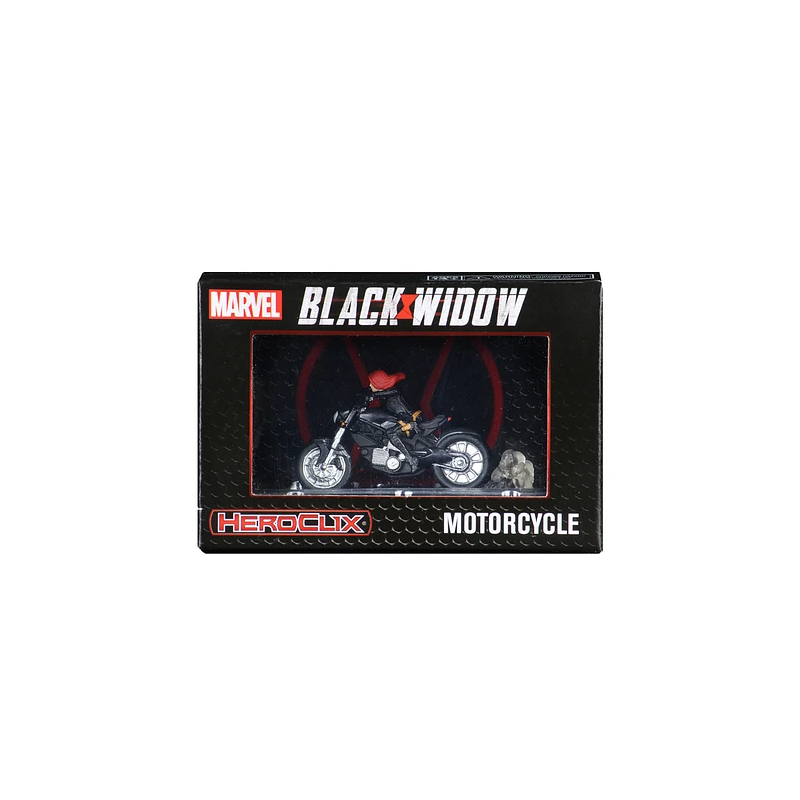 Marvel HeroClix Black Widow Movie- Black Widow + Motorcycle