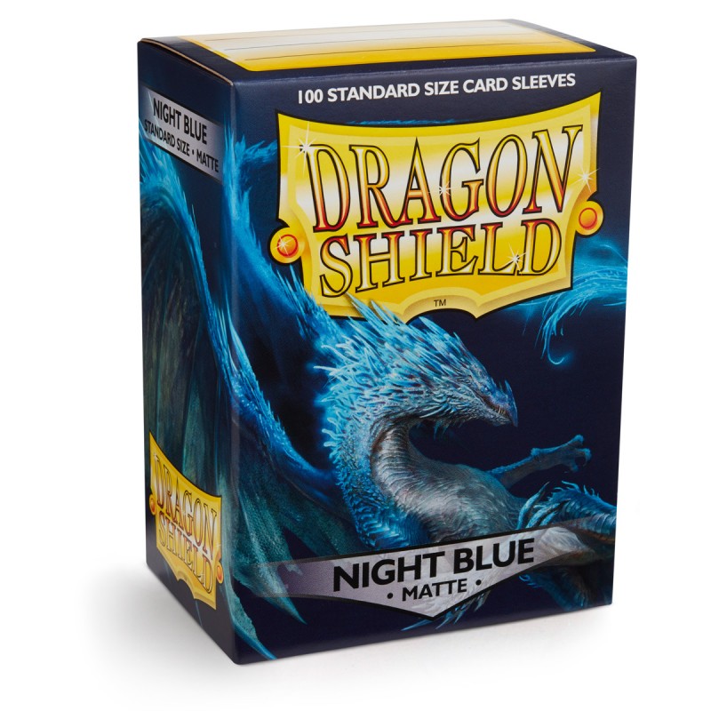 Dragon Shield Sleeves - 100 Standard - Night Blue Matte