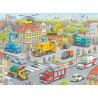Puzzle Ravensburger - Vehículos en la ciudad 100 piezas XXL