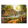 Puzzle Ravensburger - cabaña junto al rio