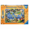 Puzzle Ravernsburger - Mapamundi de los animales