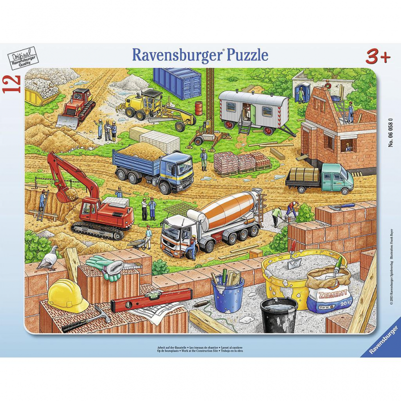 Puzzle Ravensburger - trabajo en la obra 3+