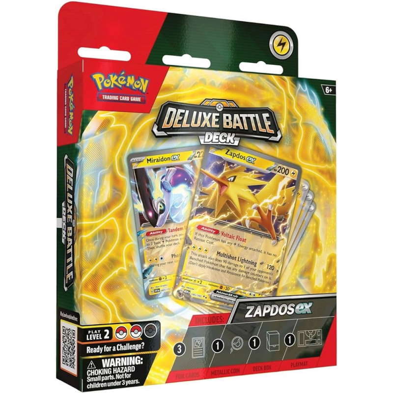 POKEMON BATTLE DECK DELUXE ZAPDOS EX INGLES