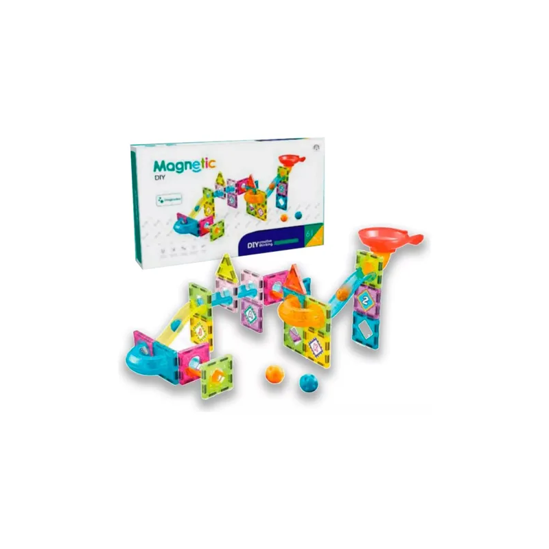 Juguete Magnético Magnetic Diy Blocks 61 Piezas