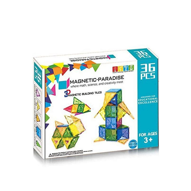 Juego de 36 piezas magnéticas Magnetic- Educatoys