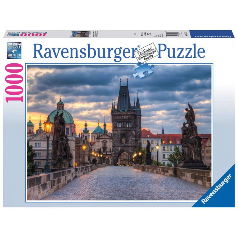 Ravensburger - 1000 piezas "El paseo por el Puente de Carlos"