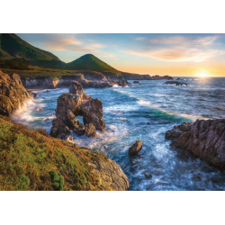 Puzzle Ravensburger Atardecer en Big Sur de 1000 Piezas