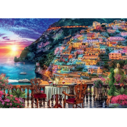 Rompecabezas de 1000 piezas "Cena en Positano, Italia"