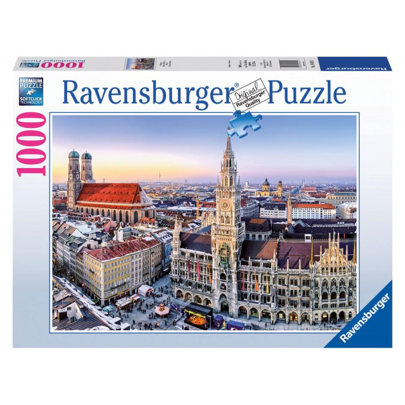 Rompecabezas Ravensburger Monaco de Babiera de 1000 piezas