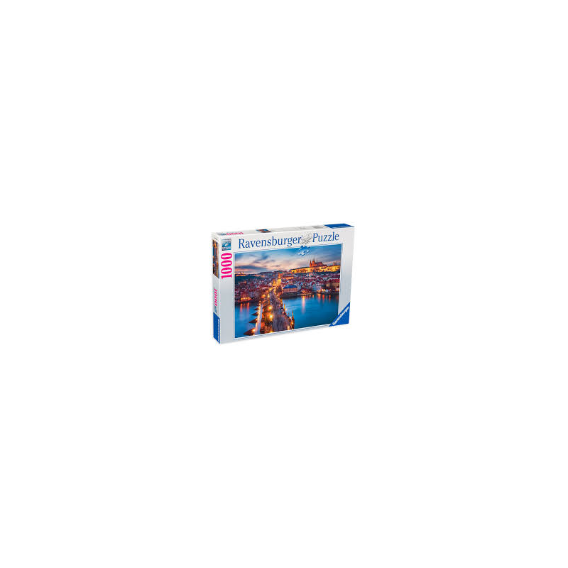 Rompecabezas Ravensburger Praga de noche, 1000 piezas
