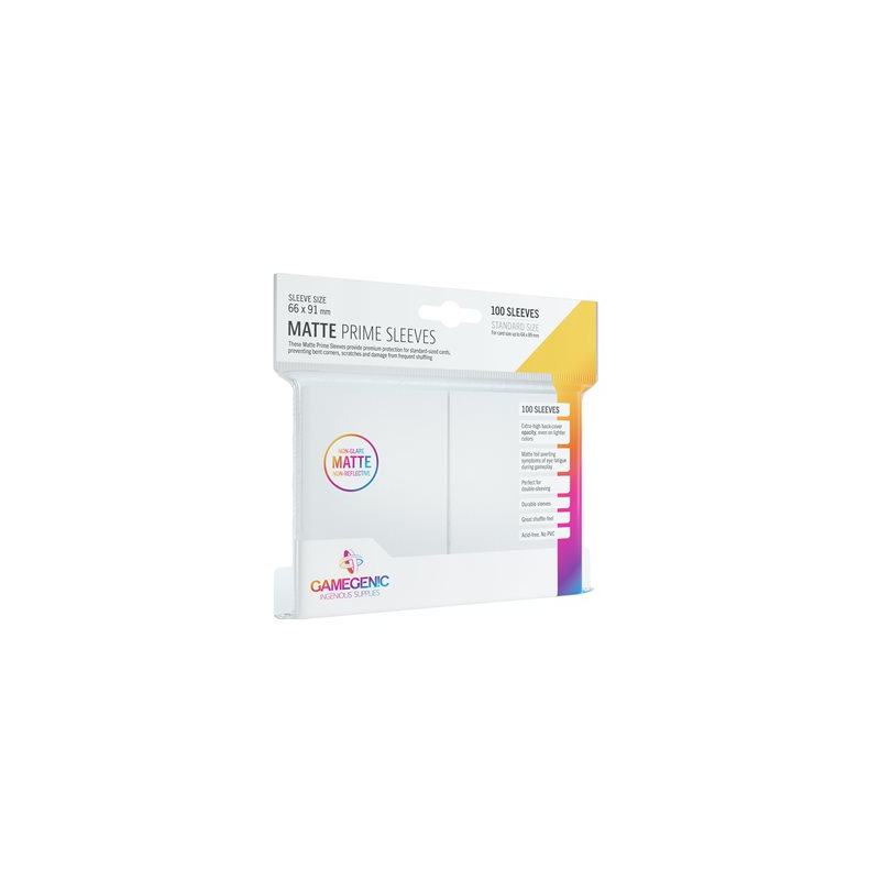 Gamegenic Matt Prime Card Sleeves Blanco