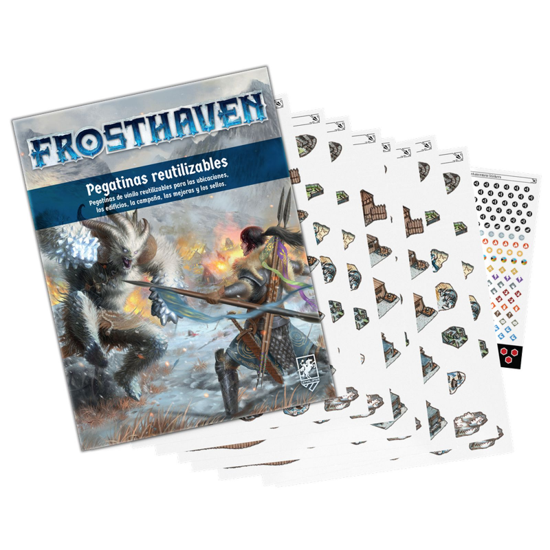 Frosthaven: pegatinas reutilizables
