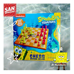 Ajedrez Madera Bob Esponja