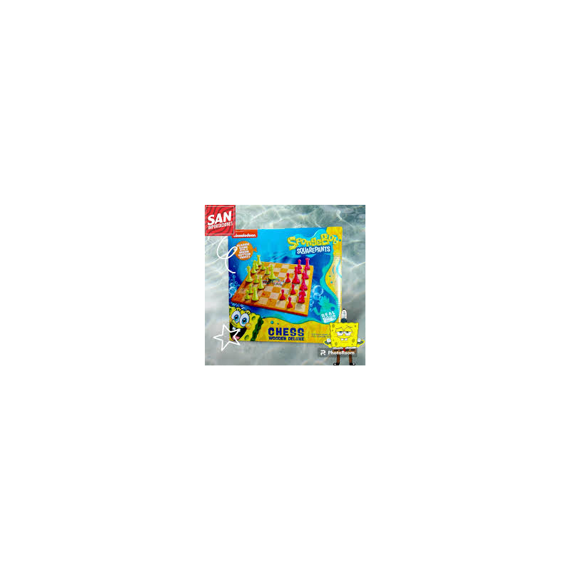 Ajedrez Madera Bob Esponja