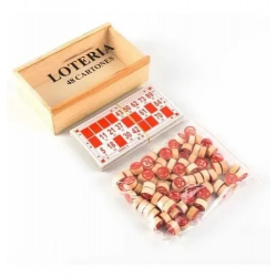 Lotería 48 Cartones De Madera