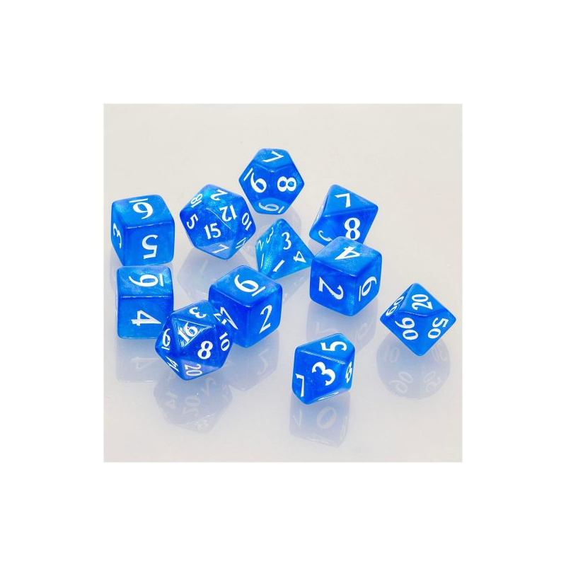 Set 11 Dados Eclipse Pacific Blue