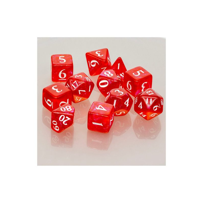 Set 11 Dados Eclipse Apple Red