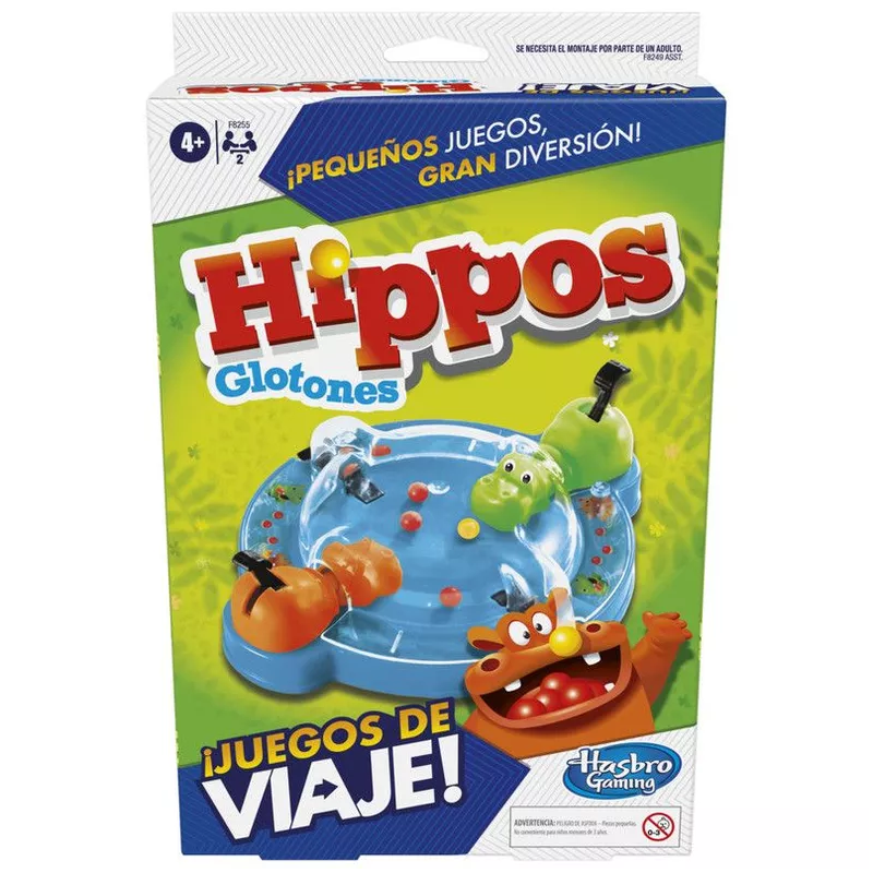 Hippos Glotones - Juego de viaje