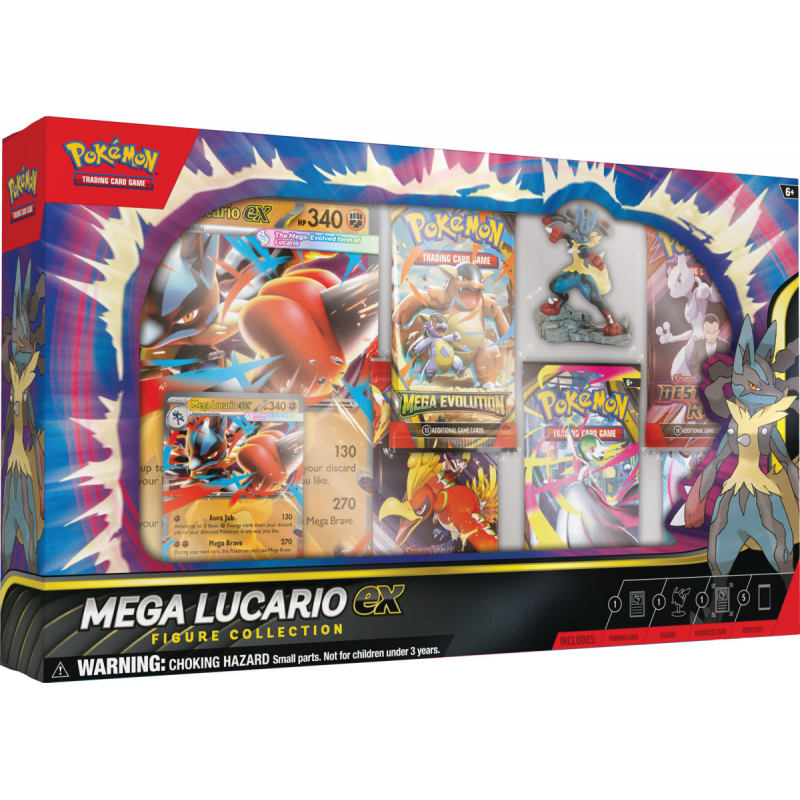 POKEMON TCG MEGA LUCARIO EX FIGURE COLLECTION INGLES