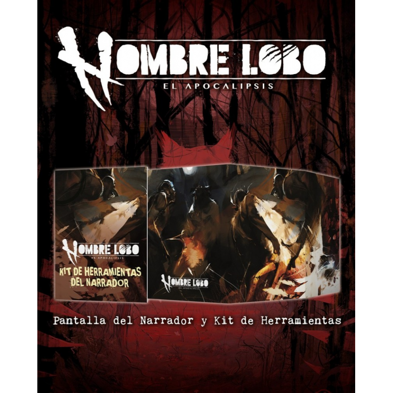Pantalla del Narrador y Kit de Herramientas. Hombre Lobo El Apocalipsis 5.ª Edición
