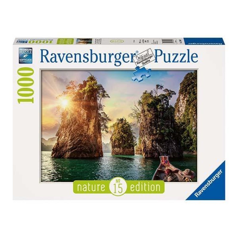 Puzzle Three rocks in Cheow 1000 piezas