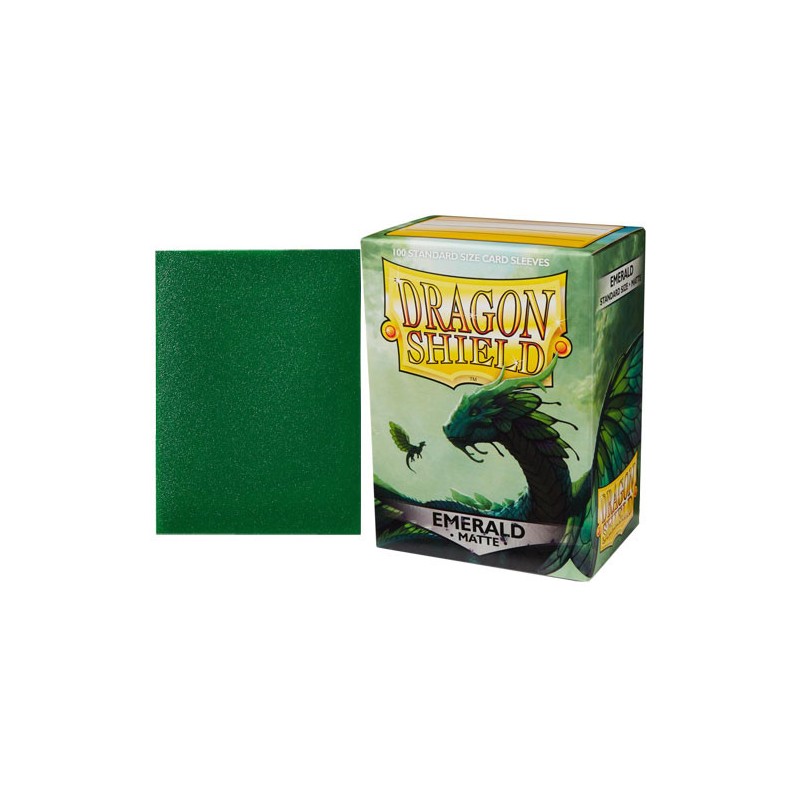 Dragon Shield Sleeves - 100 Standard - Emerald Matte