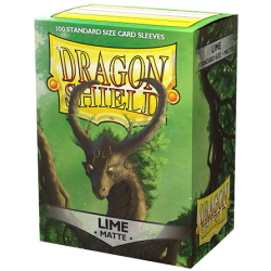 Dragon Shield Sleeves - 100 Standard - Lime Matte