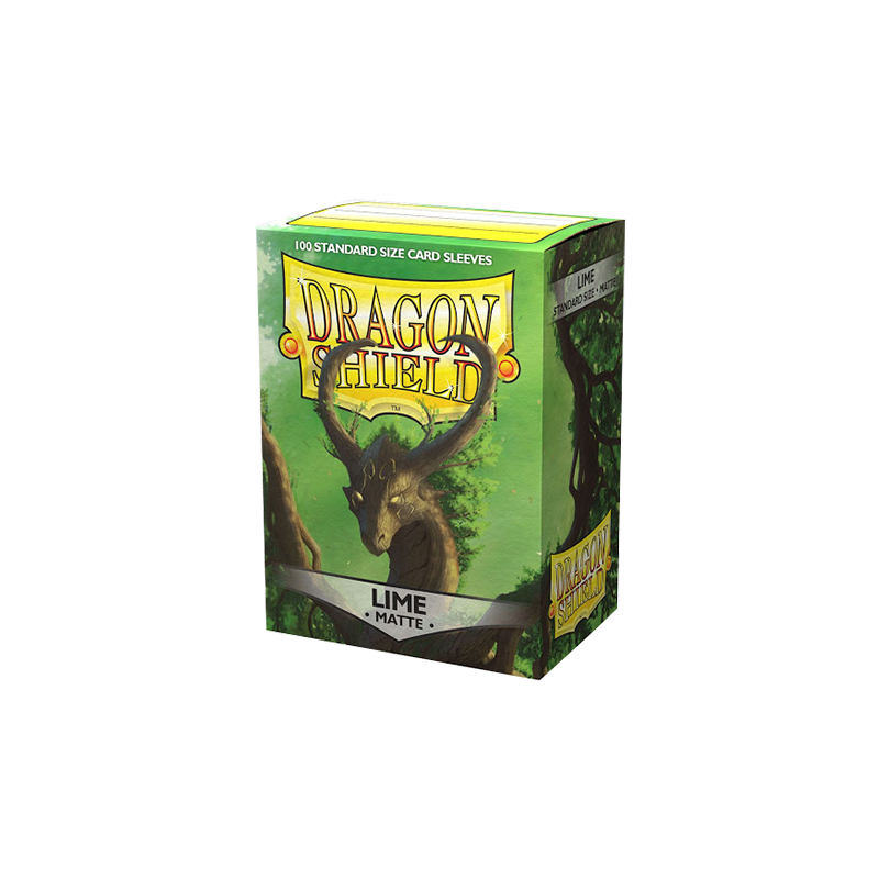 Dragon Shield Sleeves - 100 Standard - Lime Matte